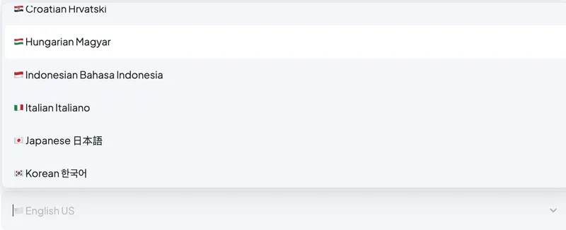 Language Support