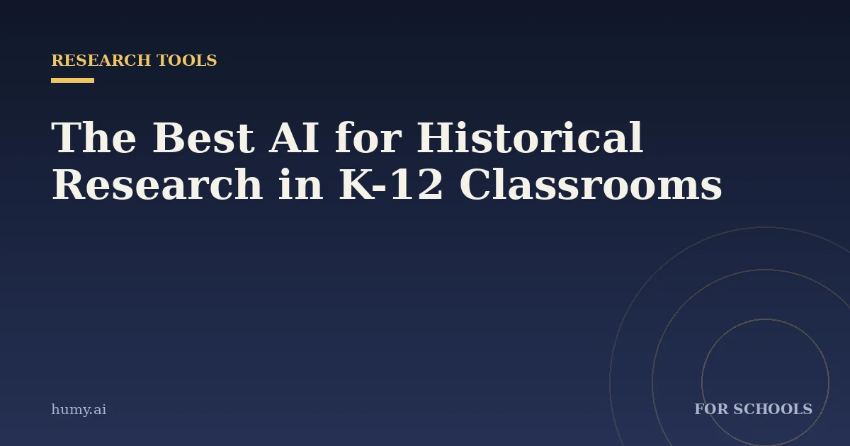 The Best AI for Historical Research in K-12 Classrooms