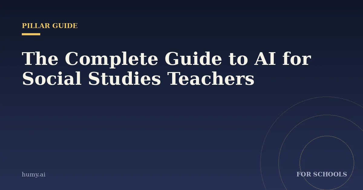 The Complete Guide to AI for Social Studies Teachers (2026)