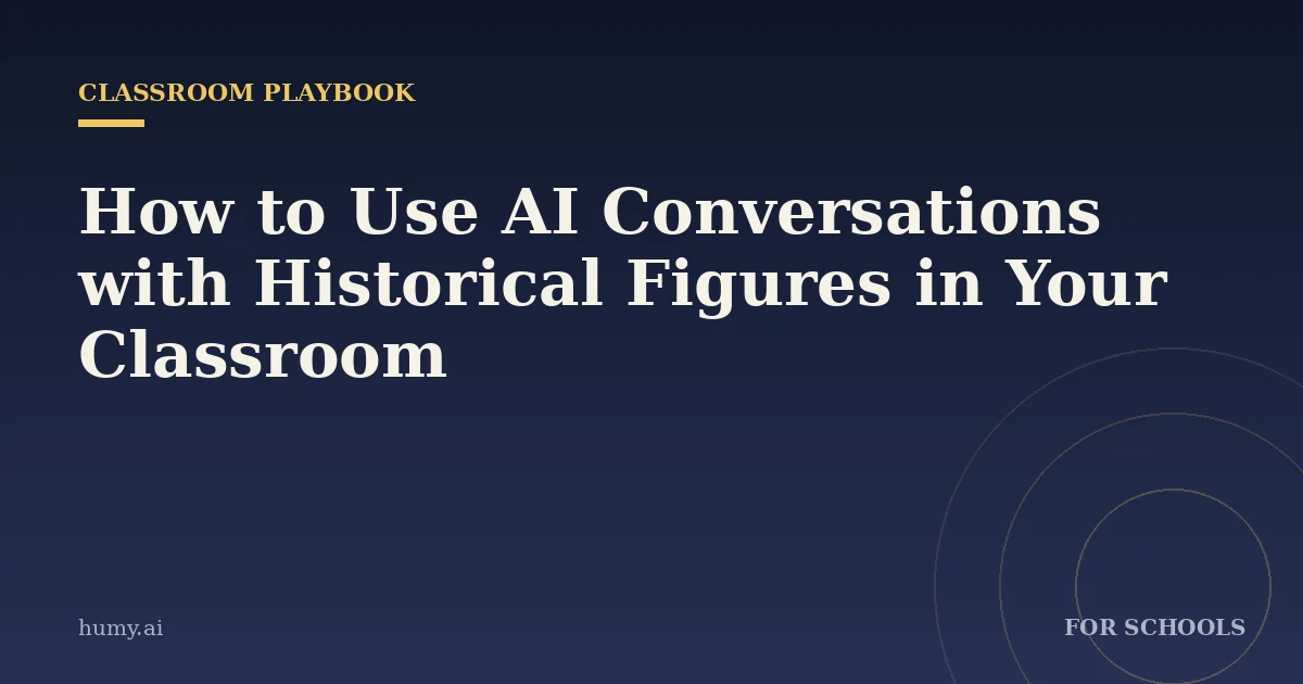 How to Use AI Conversations with Historical Figures in Your Classroom