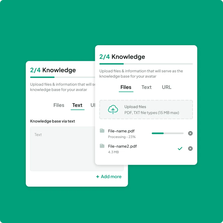 Upload documents (if needed)